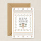 New Home Illustrated Cross Stitch Greeting Card