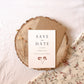 Minimal Autumn Branch Wedding Save the Date