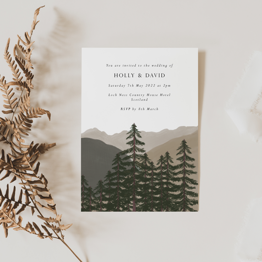 Wild Forest Invitation