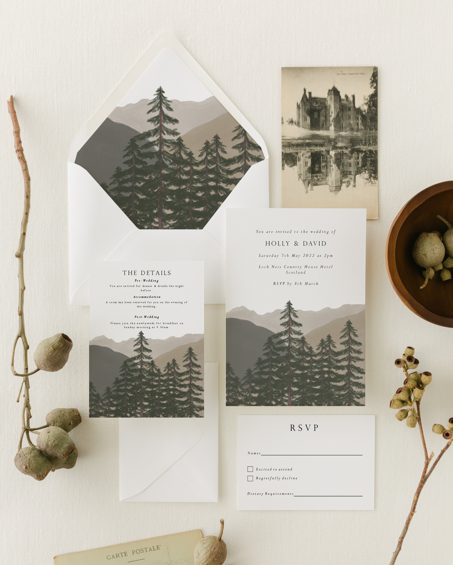 Wild Forest Invitation