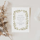 Greenery Border Wedding Invitation Suite