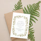 Greenery Border Wedding Invitation Suite