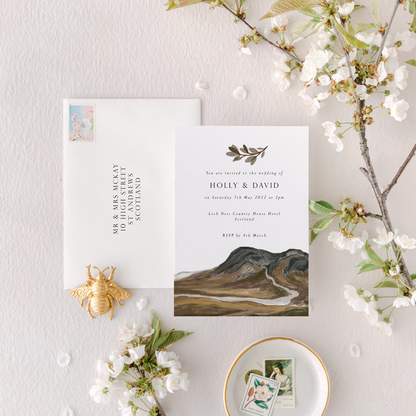 Scottish Highlands Invitation Card