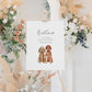 Custom Pet Portrait Wedding Welcome Sign