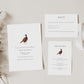 Pheasant Wedding Invitation