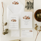 Pumpkin Florals Wedding Invitation