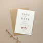 Minimal Autumn Branch Wedding Save the Date