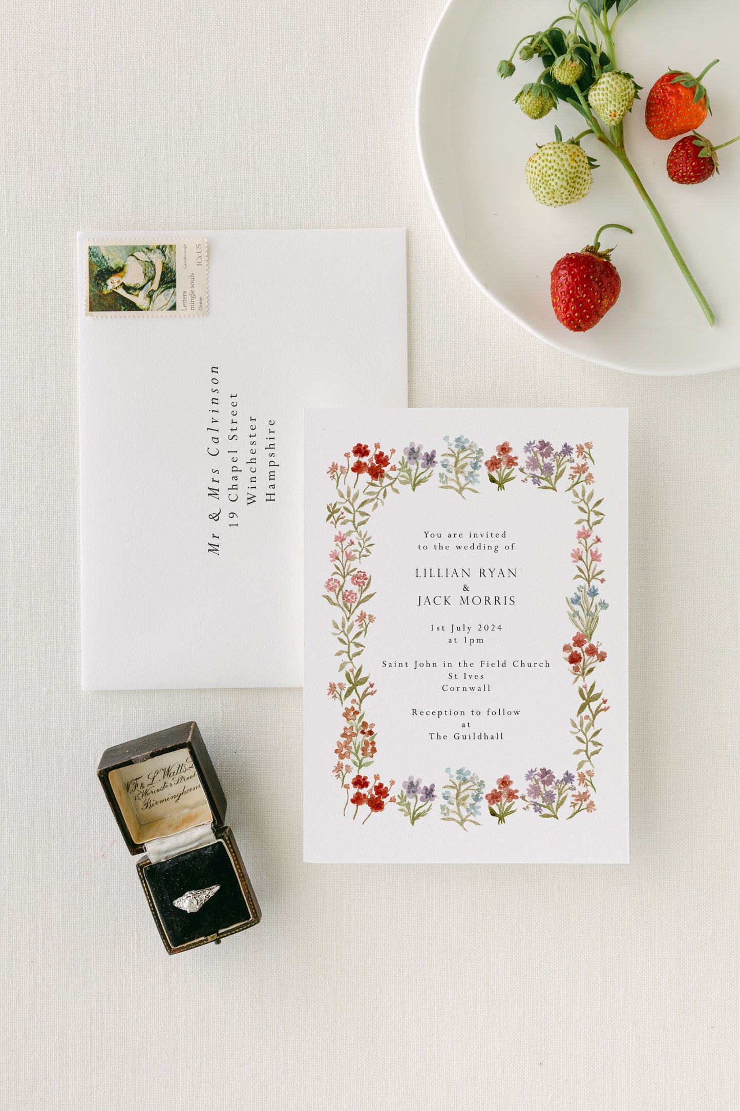 Wildflower Garden Wedding Invitation Suite