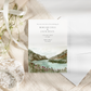 Summer in the Scottish Highlands Watercolour Wedding Invitation