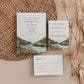 Summer in the Scottish Highlands Watercolour Wedding Invitation