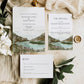 Summer in the Scottish Highlands Watercolour Wedding Invitation