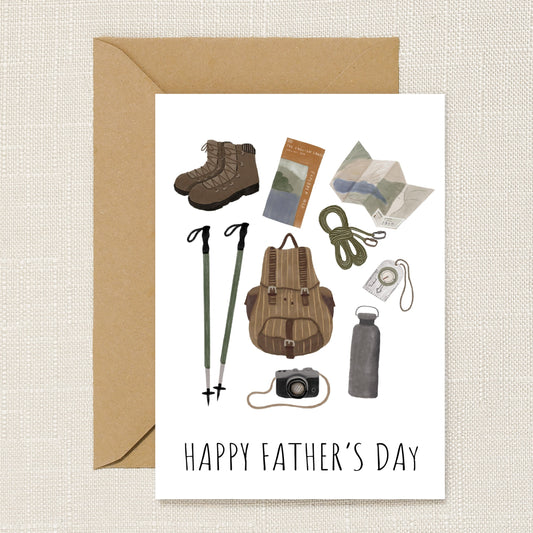 Happy Father's Day Hiking Card