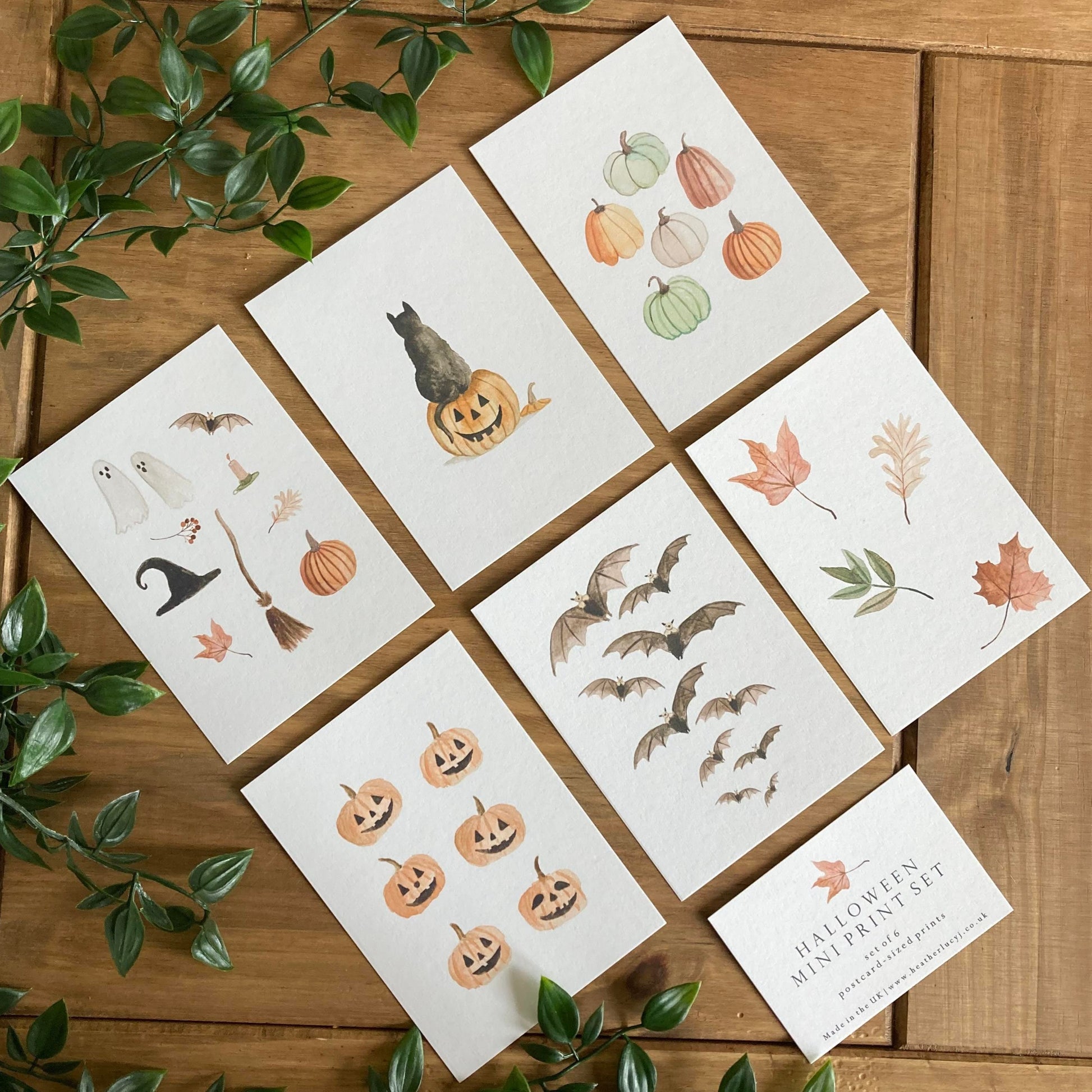 Halloween mini print set by HeatherLucyJ