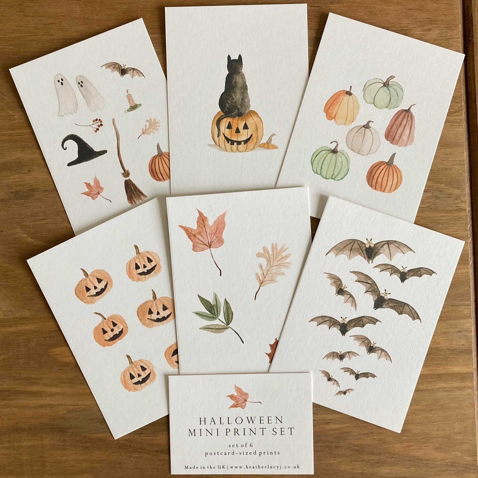 Halloween mini print set by HeatherLucyJ