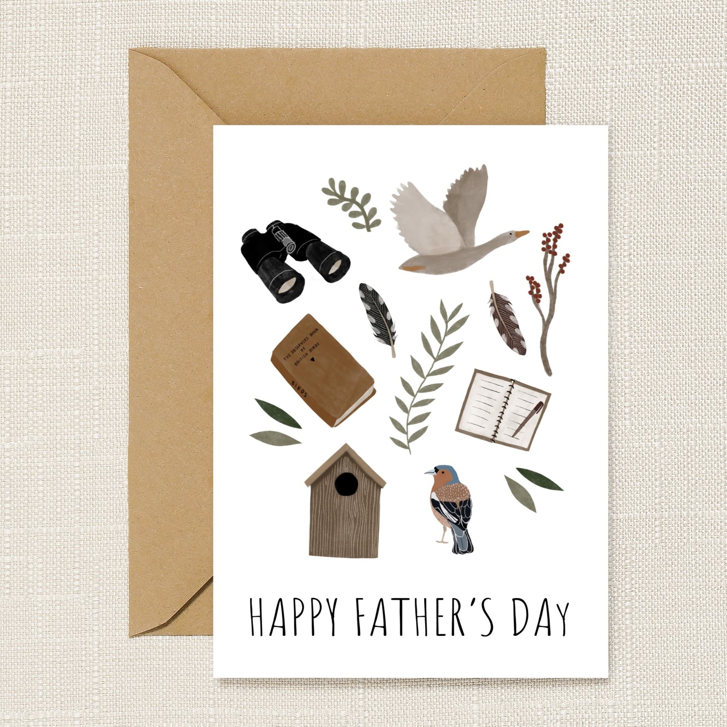 Happy Father's Day Birdwatching Card