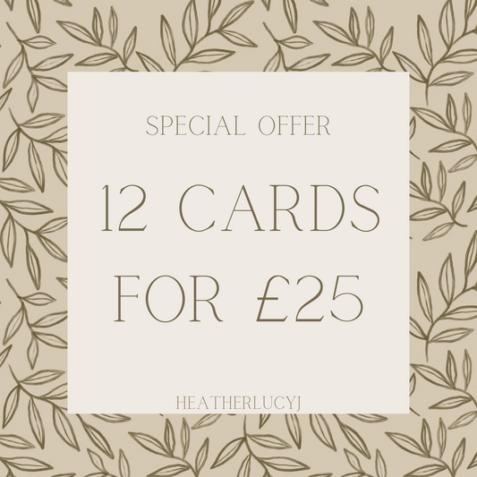 12 Greeting Cards Special Offer