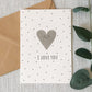 I Love You Heart Card