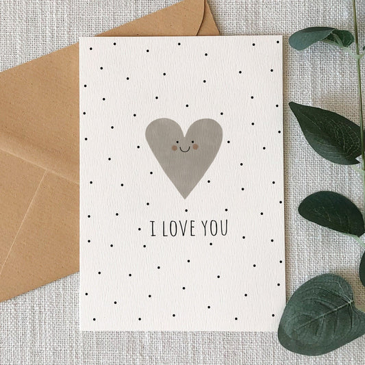 I Love You Heart Card