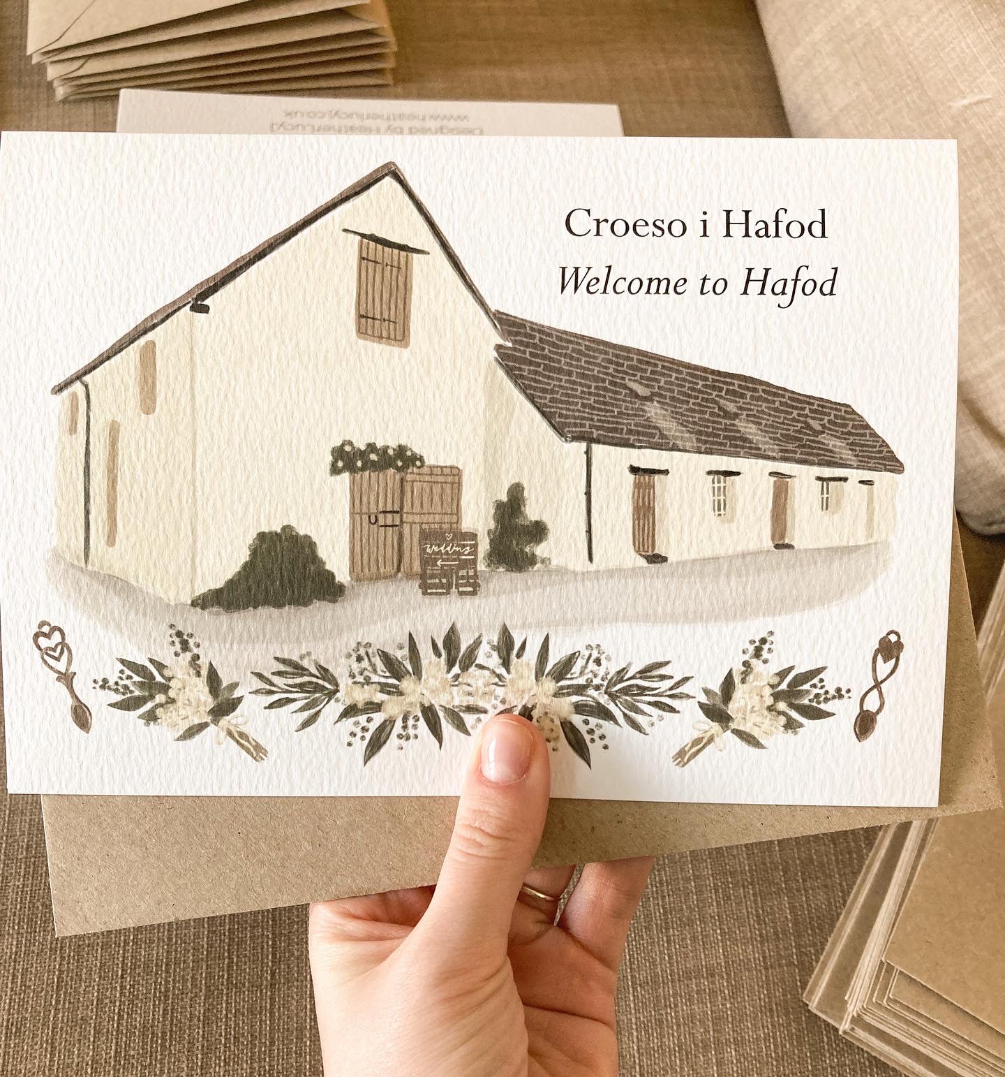 Welcome to Hafod Greeting Card | HeatherLucyJ x Hafod Farm