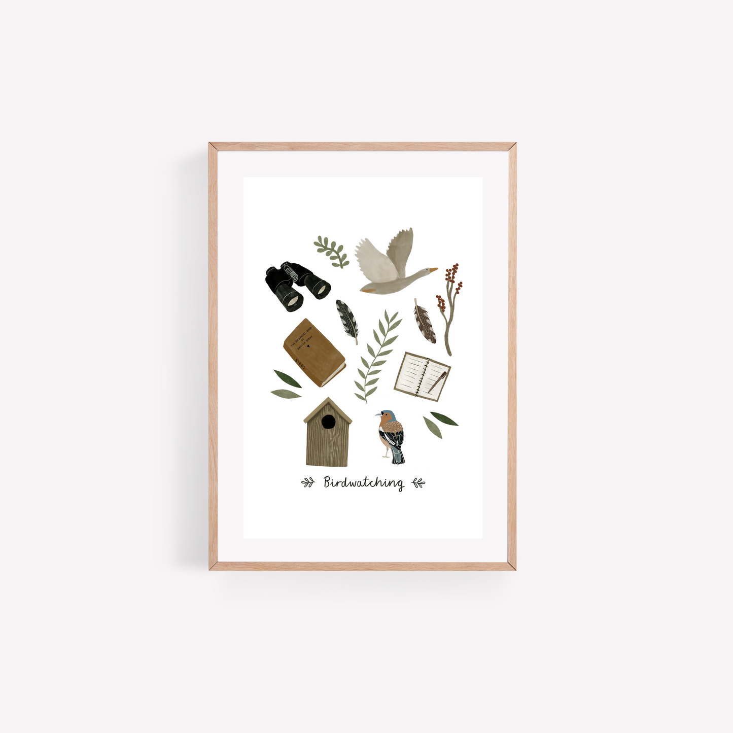 Birdwatching Essentials Art Print