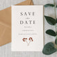 Minimal Autumn Branch Wedding Save the Date