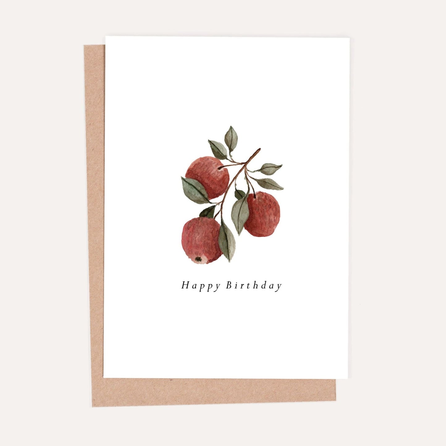 Apple Fruit Birthday Card