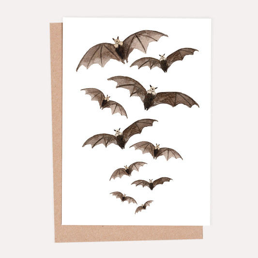Halloween Bats Greeting Card