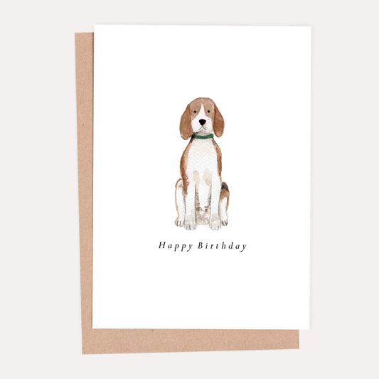 Beagle Birthday Card