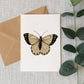 Light Brown Butterfly Card