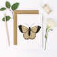 Light Brown Butterfly Card