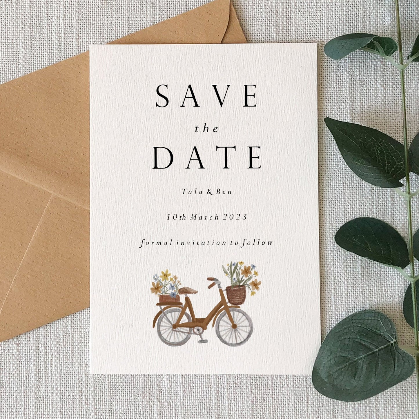 Vintage Bicycle Wedding Save the Date
