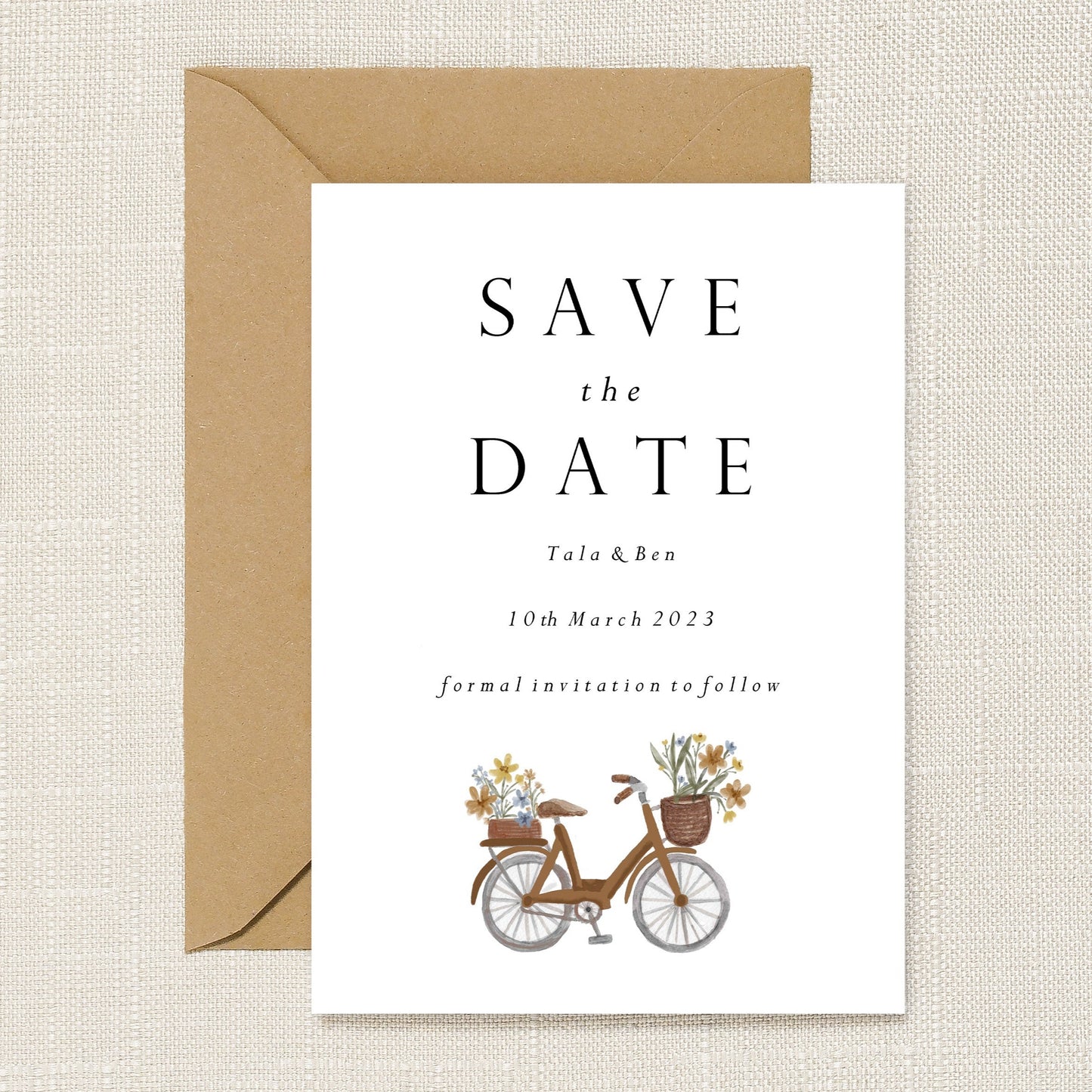 Vintage Bicycle Wedding Save the Date
