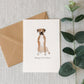 Boxer Birthday Card