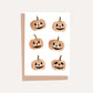Carved Pumpkins Greeting Card
