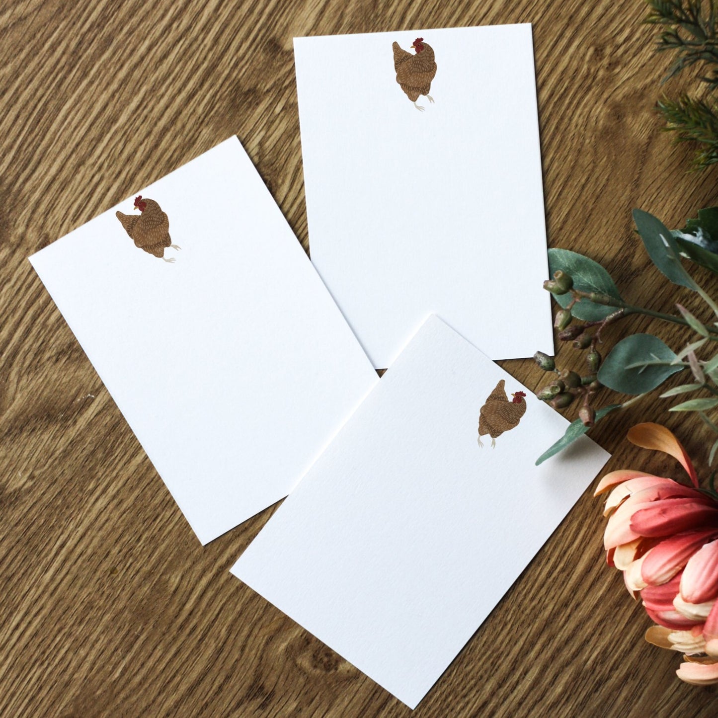 Set of Chicken Notecards