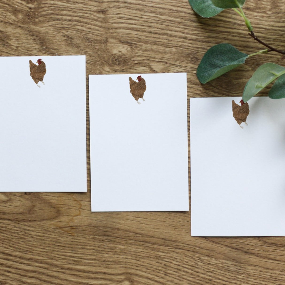 Set of Chicken Notecards