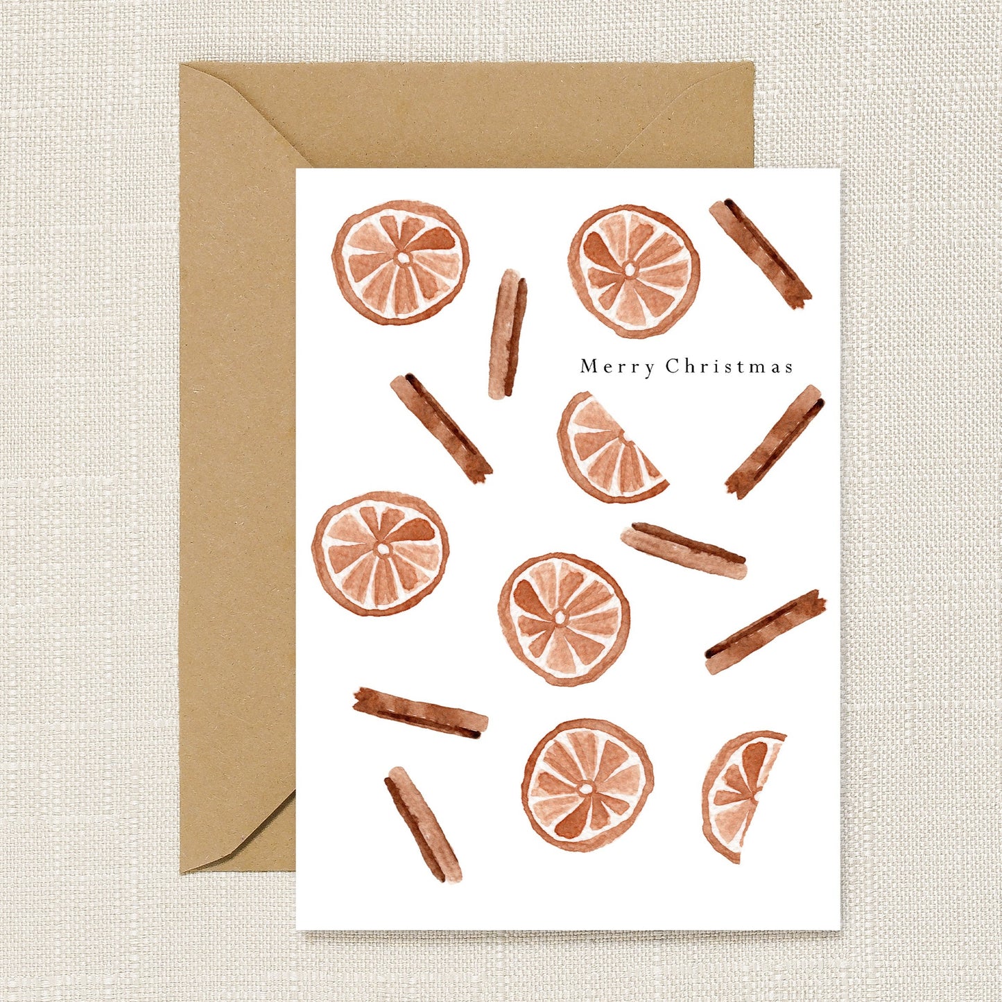 Cinnamon and Orange Christmas Card