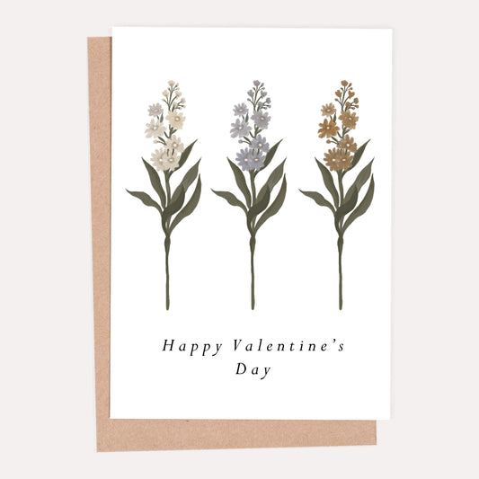 Classic Flowers Valentine's Day Card