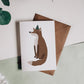 Fox in Party Hat Illustrated Greeting Card