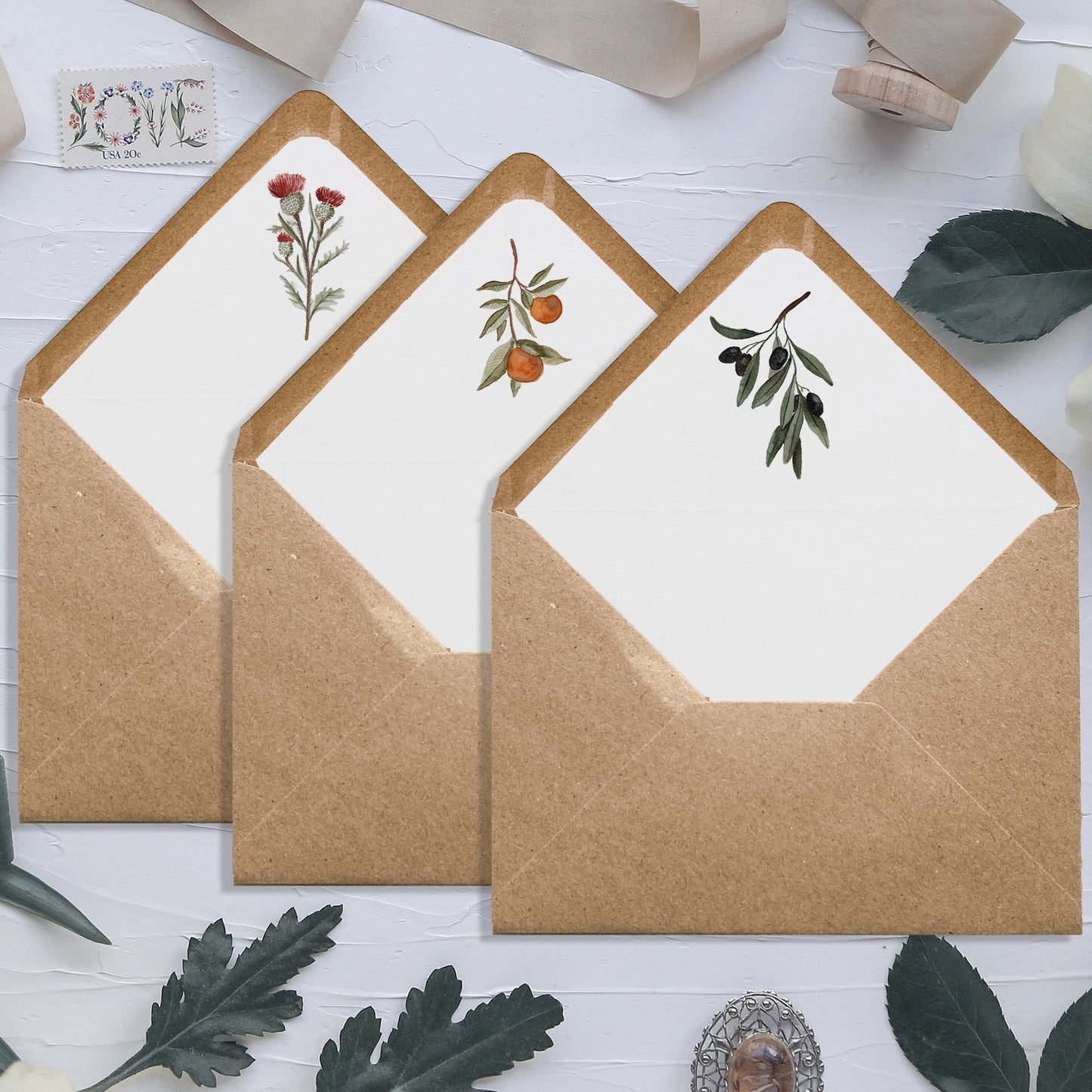 ADD-ON - Envelope Liners for Wedding Stationery