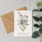 Forget me Not Botanical Greeting Card