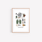 Gardening Essentials Art Print