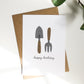 Happy Birthday Gardening Tools Card