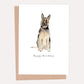 German Shepherd Birthday Card