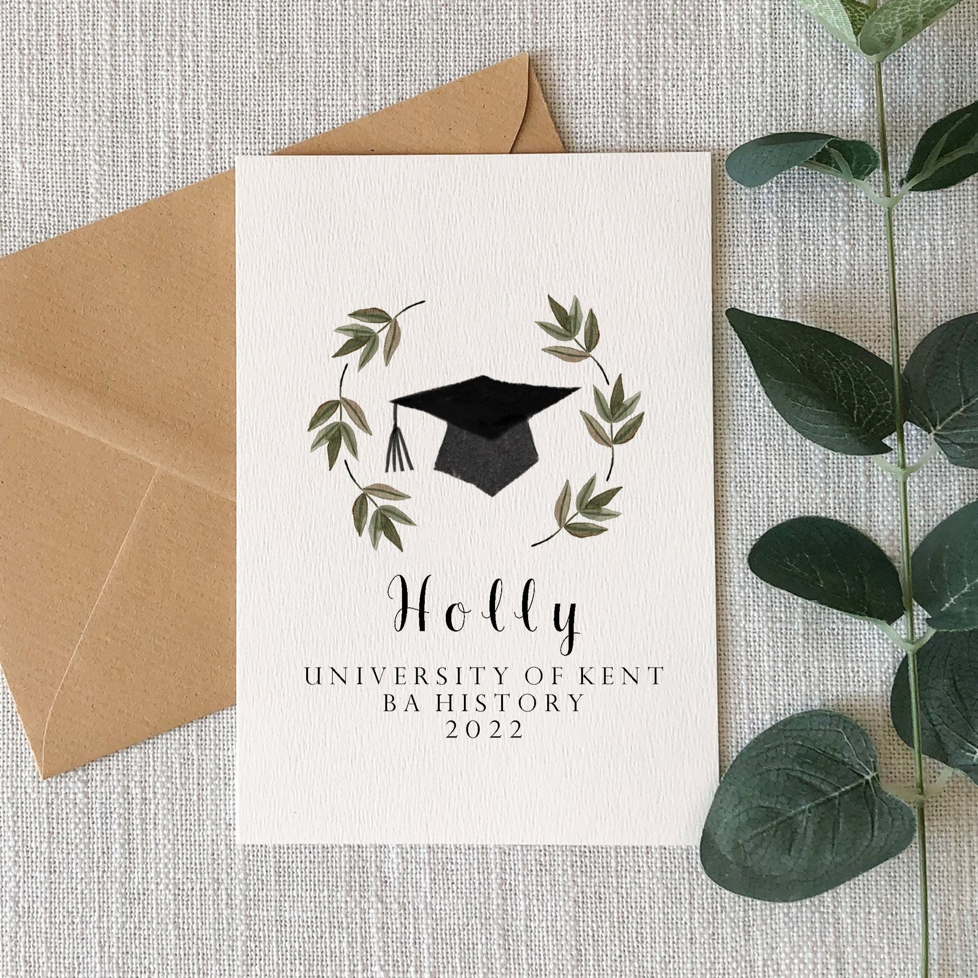 Personalised Graduation card by HeatherLucyJ