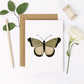 Green & White Butterfly Card
