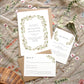 Greenery Border Wedding Invitation Suite