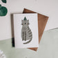 Cat in Party Hat Greeting Card