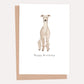 Greyhound Birthday Card