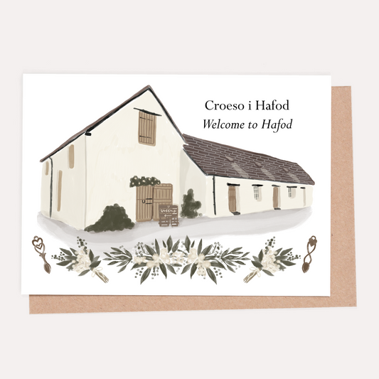 Welcome to Hafod Greeting Card | HeatherLucyJ x Hafod Farm
